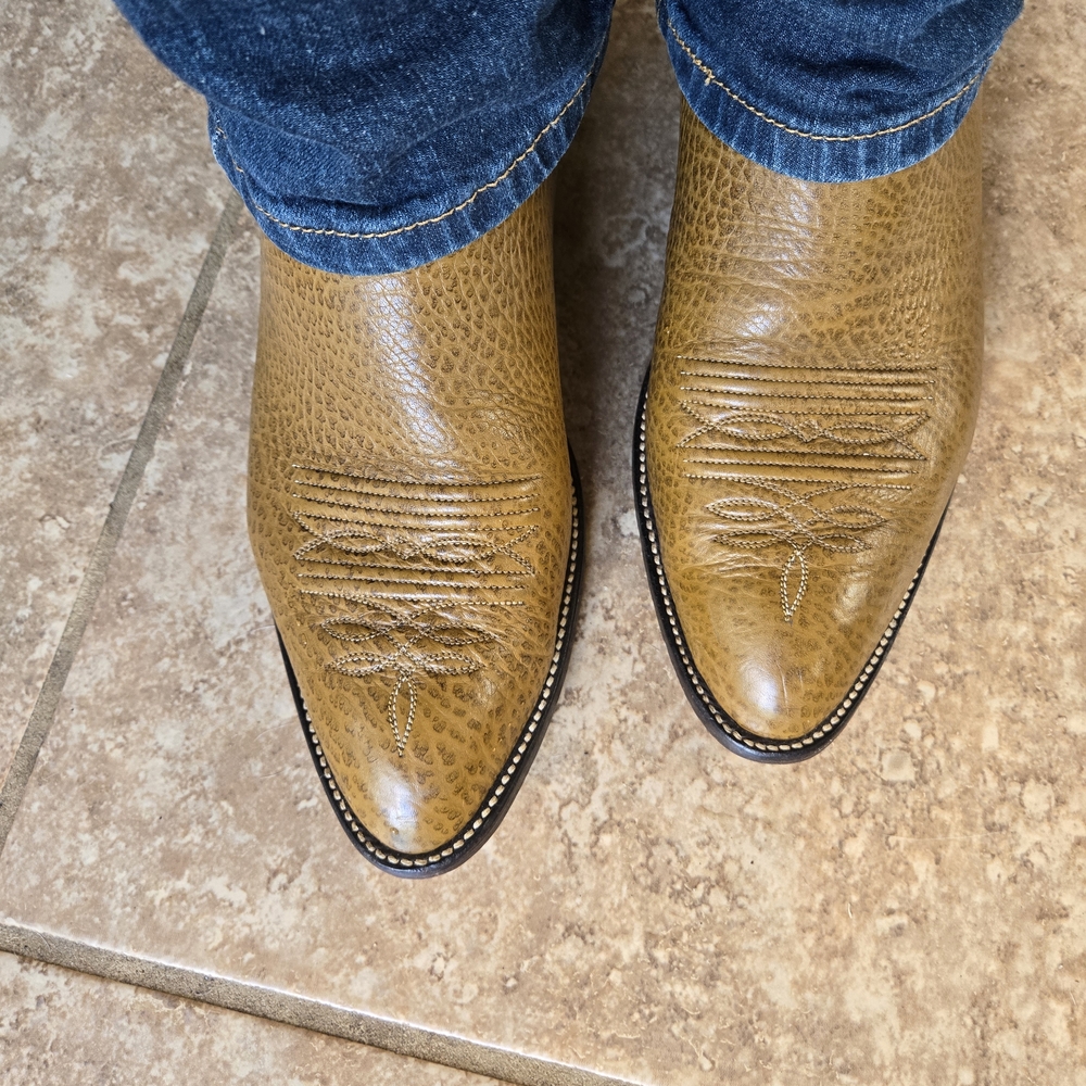 Men's Tan Leather Boots
